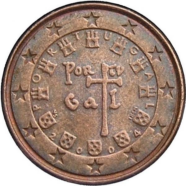Португалия 1 Евро цент