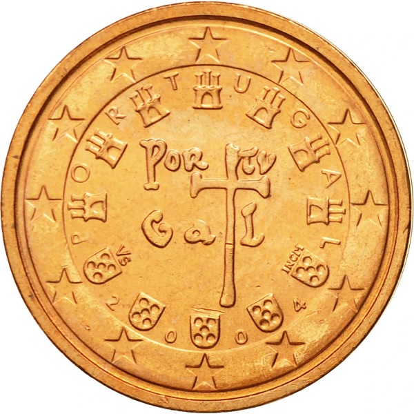 Португалия 2 Евро цент