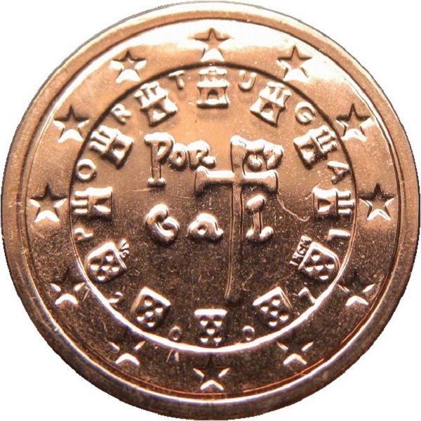 Португалия 1 Евро цент