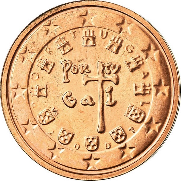 Португалия 2 Евро цент