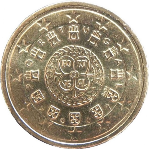 Португалия 50 Евро цент