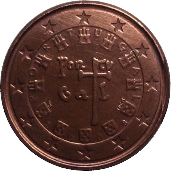 Португалия 1 Евро цент