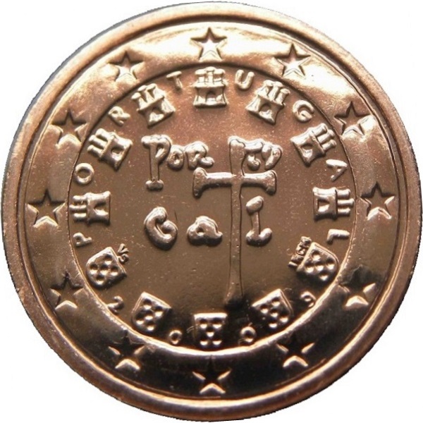 Португалия 1 Евро цент