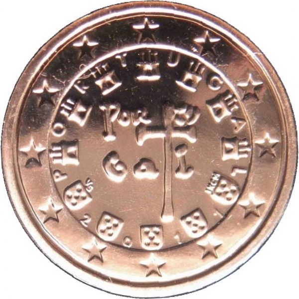 Португалия 1 Евро цент