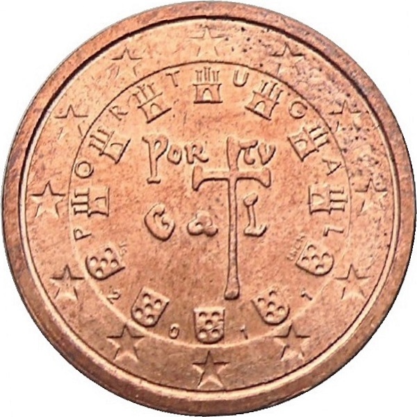 Португалия 2 Евро цент