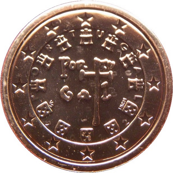 Португалия 1 Евро цент
