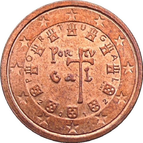 Португалия 2 Евро цент