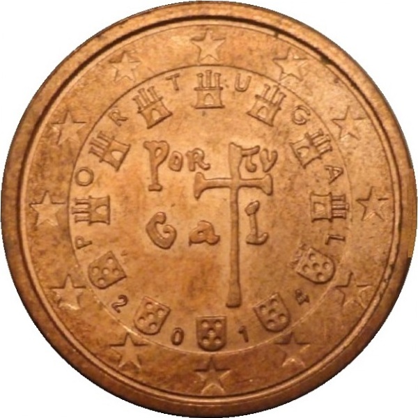 Португалия 2 Евро цент
