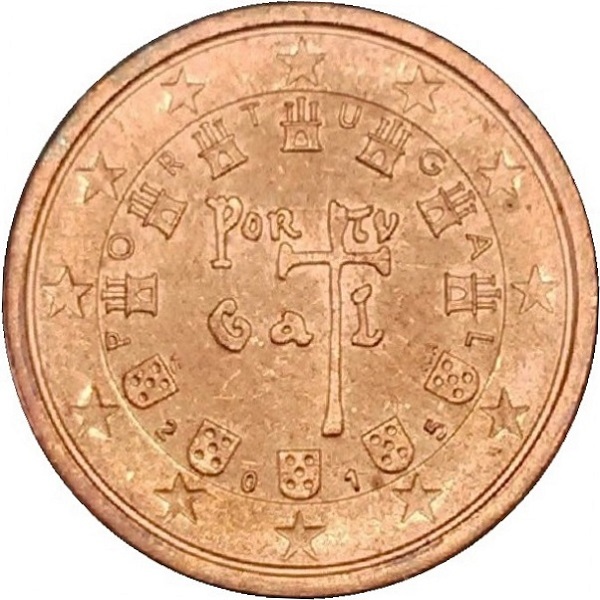 Португалия 2 Евро цент