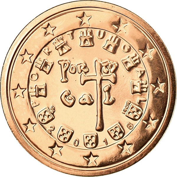 Португалия 1 Евро цент