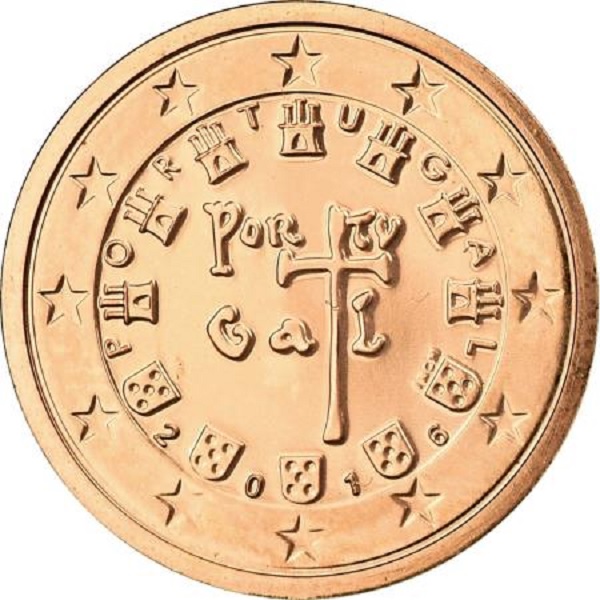 Португалия 2 Евро цент