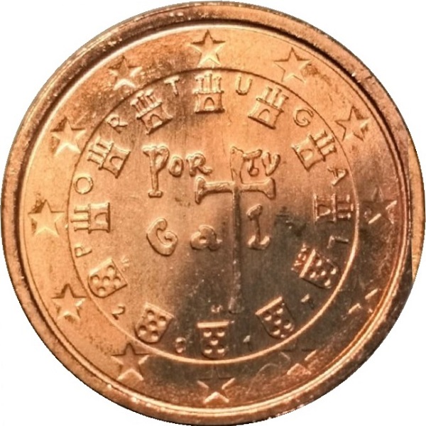 Португалия 2 Евро цент