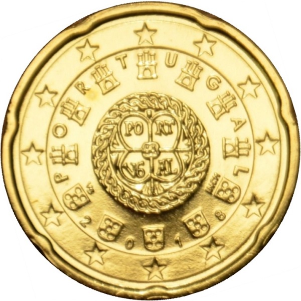 Португалия 20 Евро цент