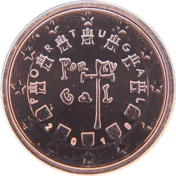 Португалия 2 Евро цент