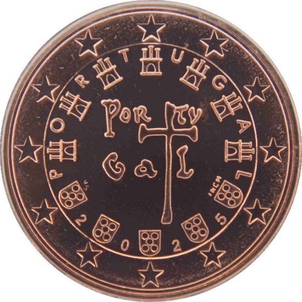Португалия 2 Евро цент