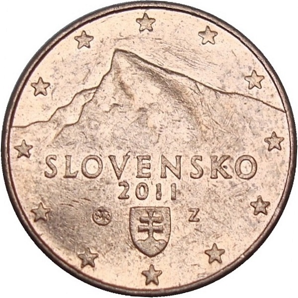 Словакия 1 Евро цент