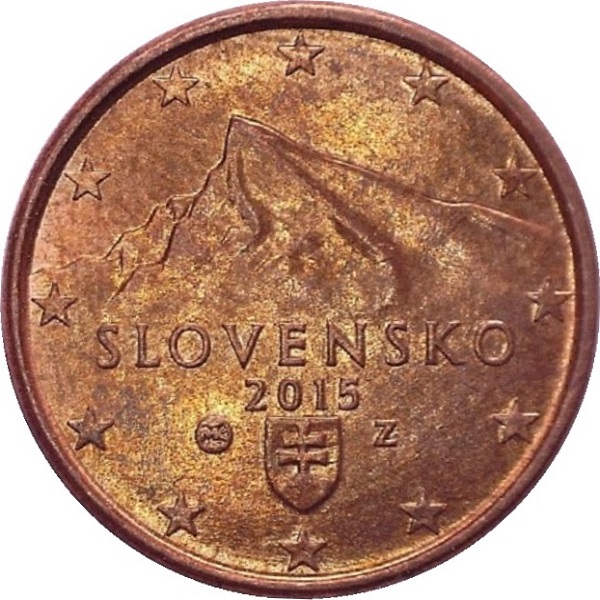 Словакия 1 Евро цент