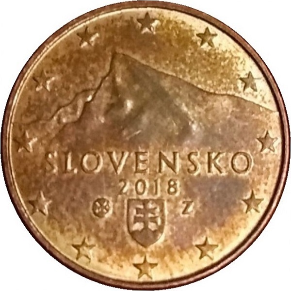 Словакия 1 Евро цент