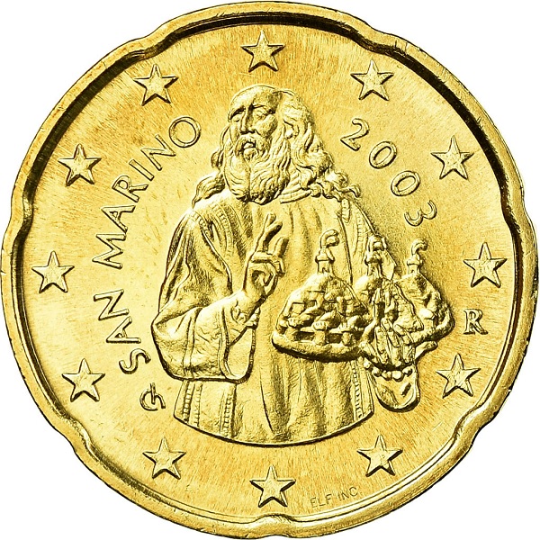 Сан-Марино 20 Евро цент