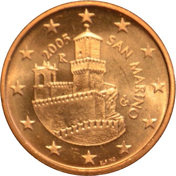 Сан-Марино 5 Евро цент