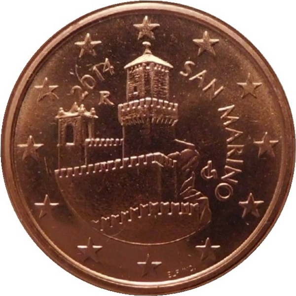 Сан-Марино 5 Евро цент