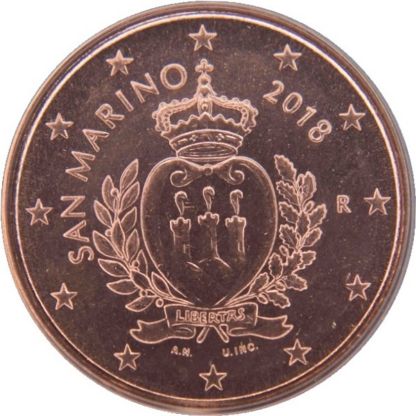 Сан-Марино 1 Евро цент
