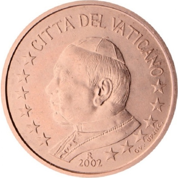 Ватикан 1 Евро цент