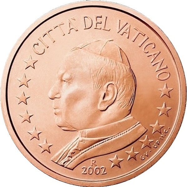 Ватикан 2 Евро цент