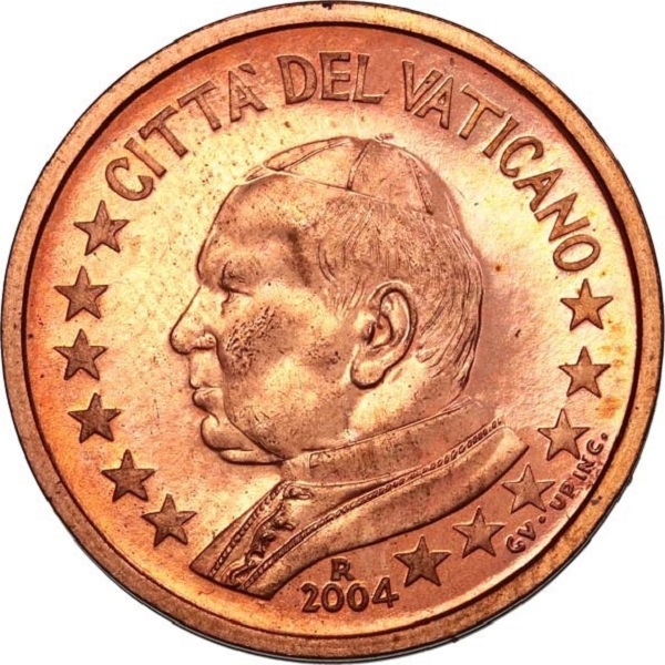 Ватикан 2 Евро цент
