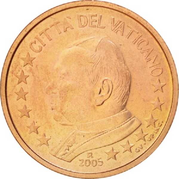 Ватикан 1 Евро цент