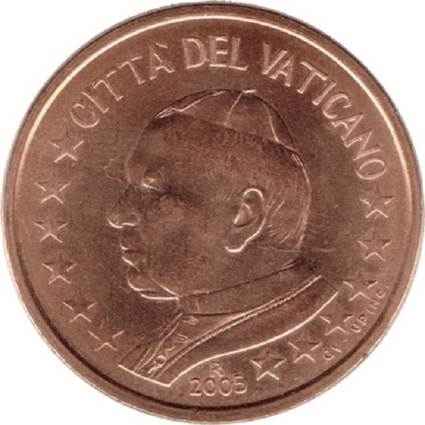 Ватикан 5 Евро цент