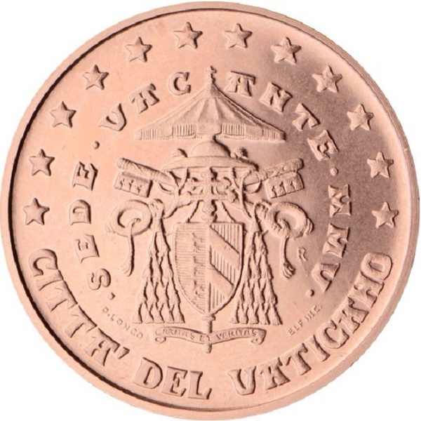 Ватикан 5 Евро цент