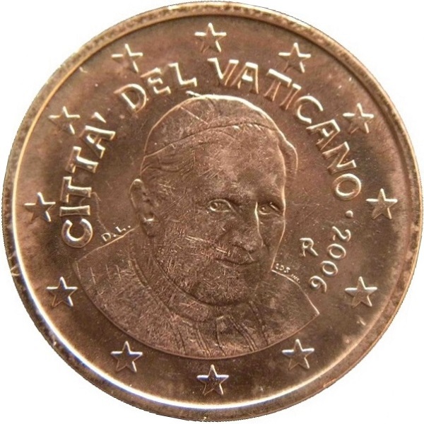Ватикан 1 Евро цент