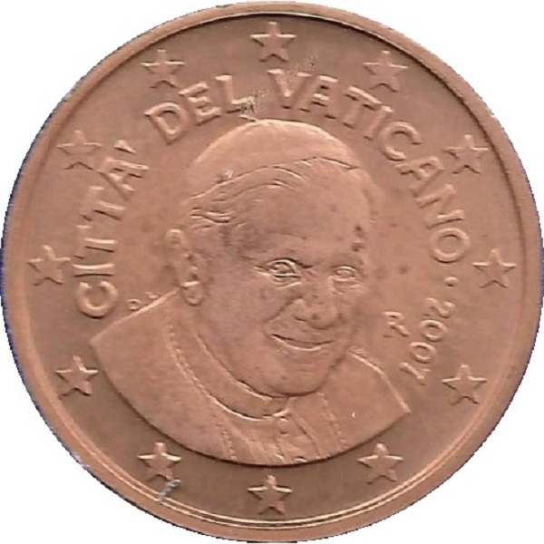 Ватикан 1 Евро цент