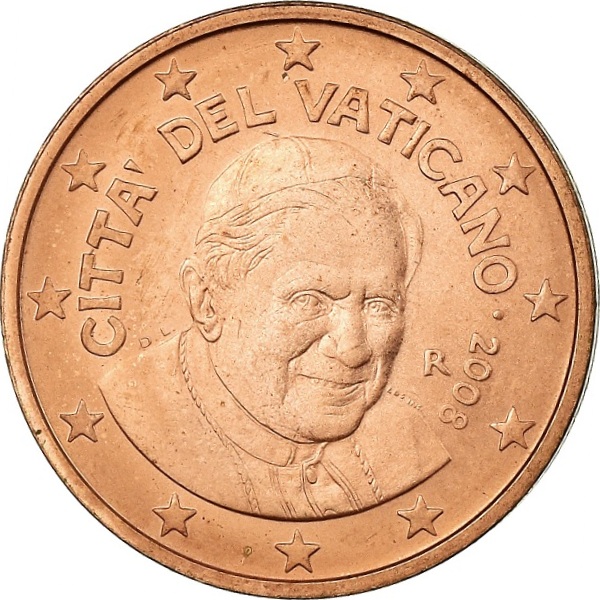 Ватикан 2 Евро цент