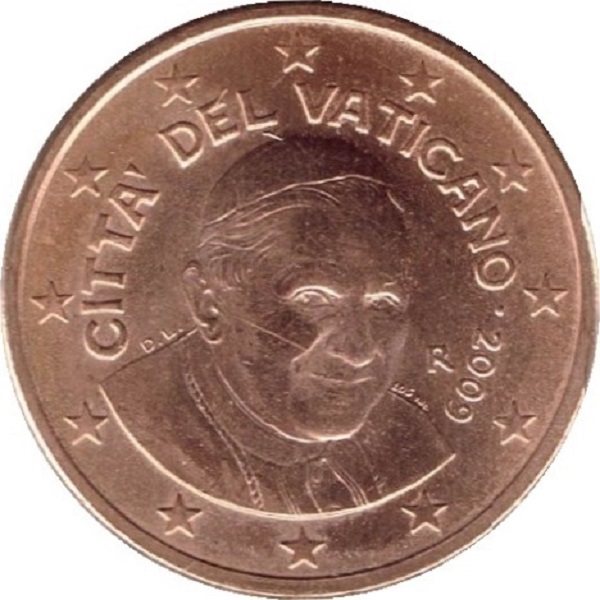Ватикан 1 Евро цент