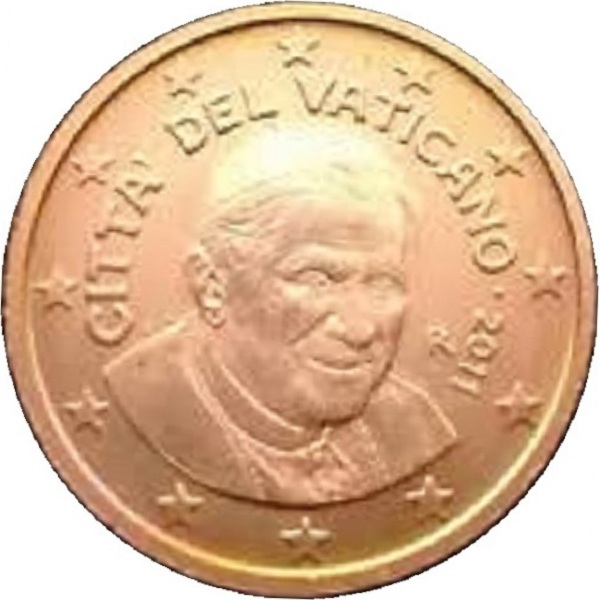 Ватикан 1 Евро цент
