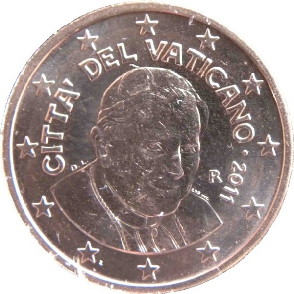 Ватикан 2 Евро цент