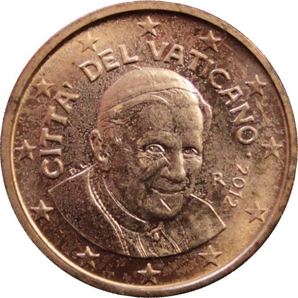 Ватикан 1 Евро цент