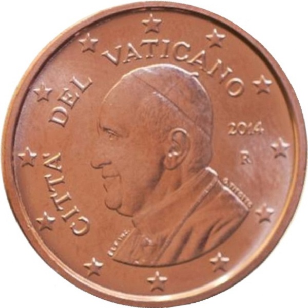 Ватикан 1 Евро цент
