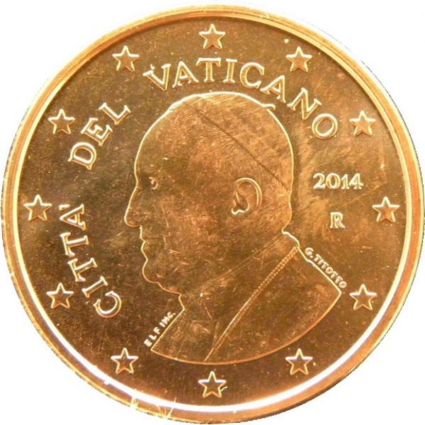 Ватикан 5 Евро цент