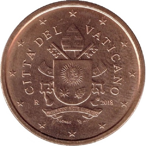 Ватикан 5 Евро цент
