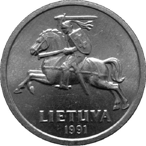 1 Литовский цент