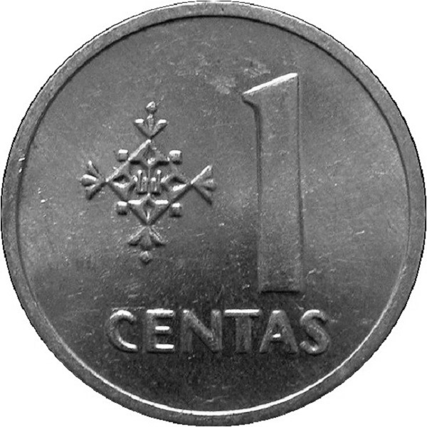 1 Литовский цент