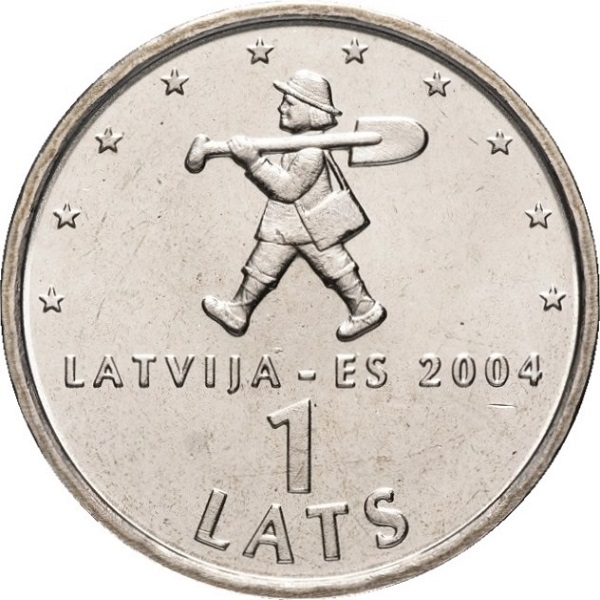 1 Латвийский лат