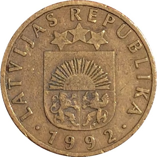 10 Латвийских сантим