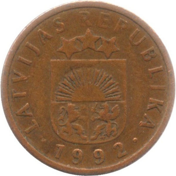 1 Латвийский сантим