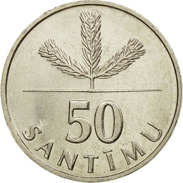 50 Латвийских сантим