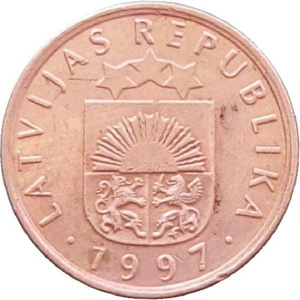 1 Латвийский сантим