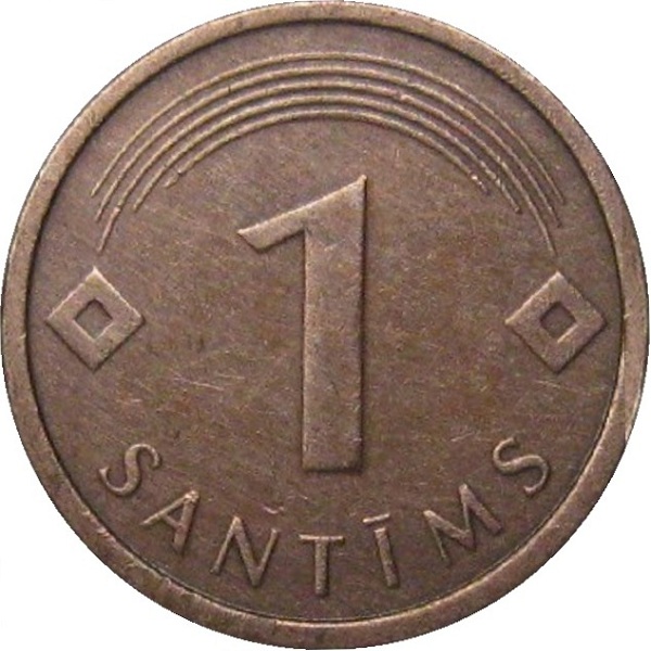 2 Латвийских сантим